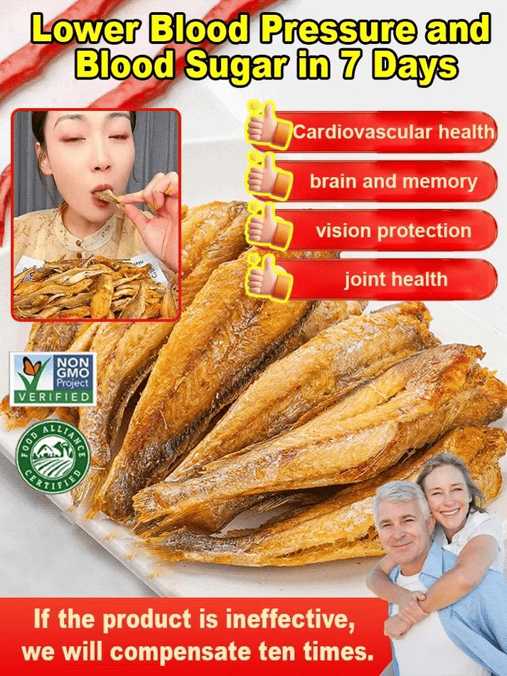 High-protein ready-to-eat deep-sea fish crisps-XXS