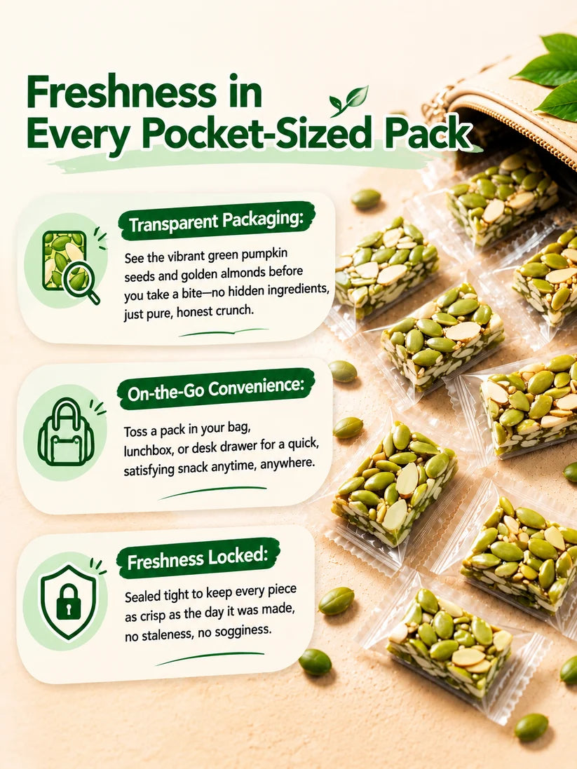 Pumpkin seed brittle - naturally strengthens the kidneys and protects the bladder from the inside out-Sherry