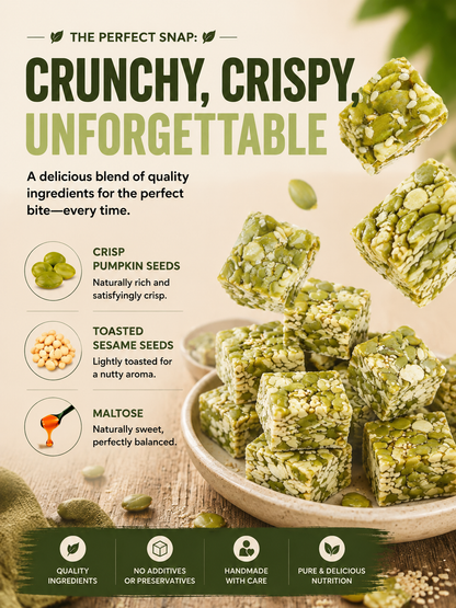Pumpkin seed brittle - naturally strengthens the kidneys and protects the bladder from the inside out-Sherry